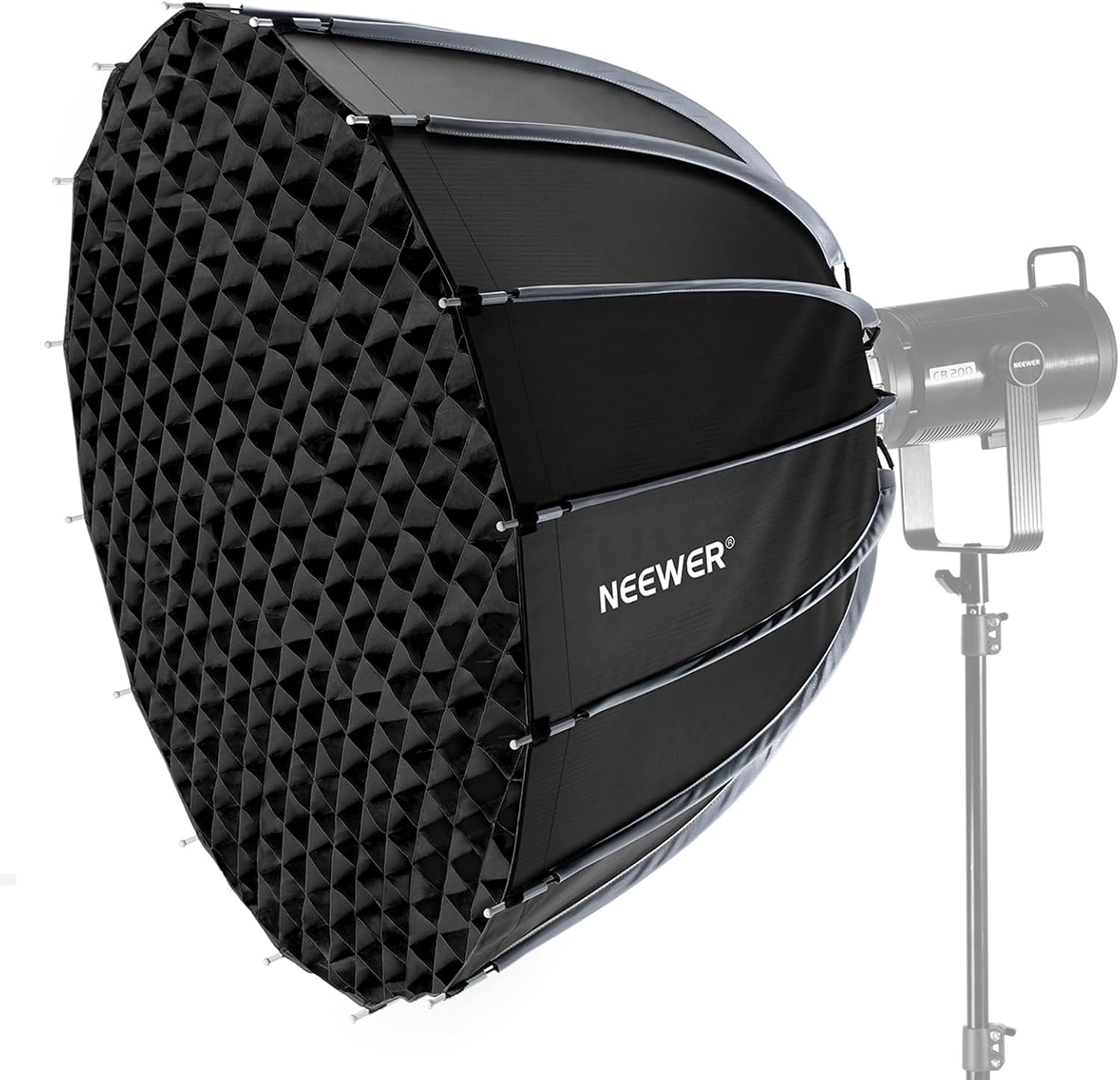 Photography Lighting Meter - Parabolische Softbox mit Bowens-Anschluss, 35,4-Zoll-Softbox-Kit mit