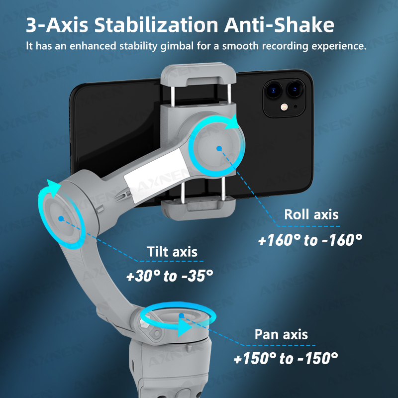 Tragbarer 3-Achsen-Gimbal-Stab – Photography Lighting Handheld Bewertung und Preis